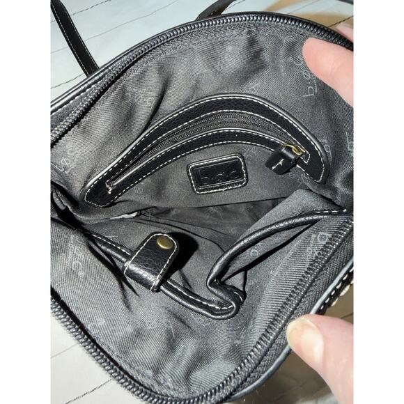 B.O.C | Black With Gold Accents Crossbody Handbag Shoulder Bag Many Pockets - Picture 6 of 8